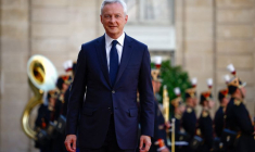 Le ministre français de l'Economie et des Finances Bruno Le Maire au Palais de l'Elysée à Paris