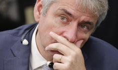 Le PDG de Lactalis Emmanuel Besnier à Astana, au Kazakhstan, le 1er novembre 2023. ( AFP / LUDOVIC MARIN )