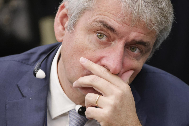 Le PDG de Lactalis Emmanuel Besnier à Astana, au Kazakhstan, le 1er novembre 2023. ( AFP / LUDOVIC MARIN )