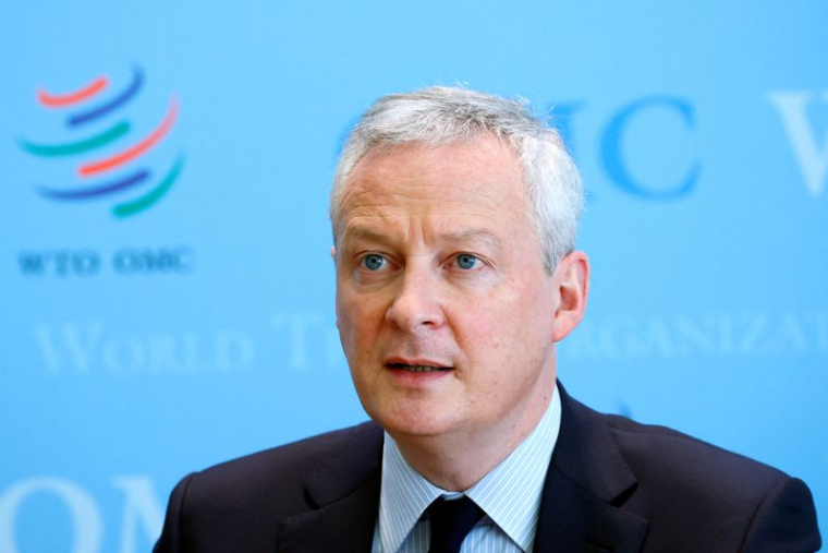 Photo d'archives: Le ministre français des Finances, Bruno Le Maire, à Genève