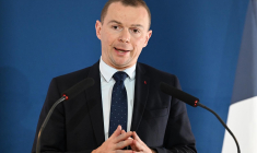 Olivier Dussopt, le 21 novembre 2022, à Paris ( AFP / Bertrand GUAY )