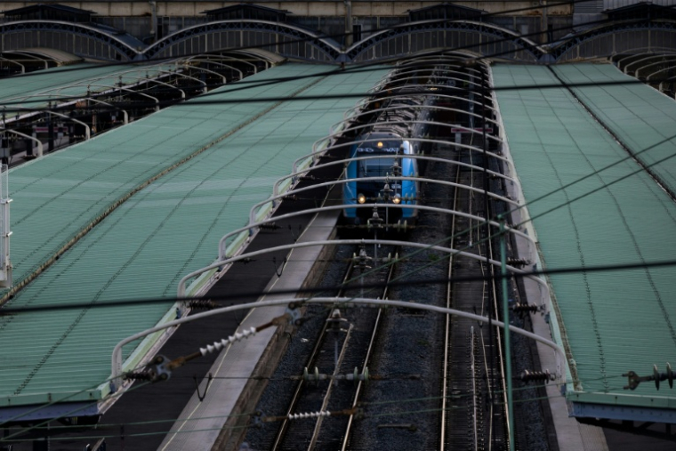L'association de défense des voyageurs Fnaut évoque "des milliers d'usagers bloqués dans des trains surchauffés suite à une panne électrique" ( AFP / JOEL SAGET )