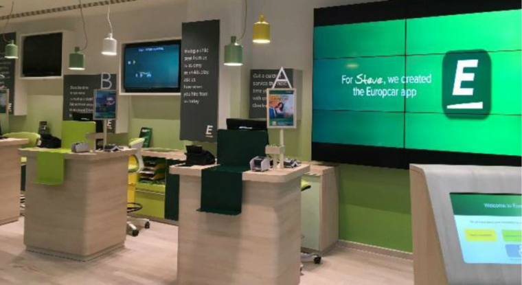 Le nouveau concept d’agence Europcar (© Europcar)