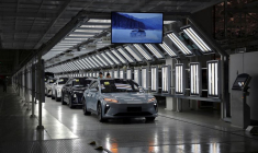 Chaîne de production du fabricant de véhicules électriques Nio à Hefei