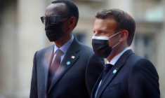 MACRON ARRIVE AU RWANDA POUR NORMALISER LES RELATIONS AVEC KIGALI