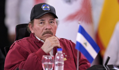Daniel Ortega dirige le Nicaragua, qu'il co-préside avec son épouse Rosario Murillo depuis janvier 2025 à la suite d'une réforme constitutionnelle (illustration) ( AFP / JUAN BARRETO )
