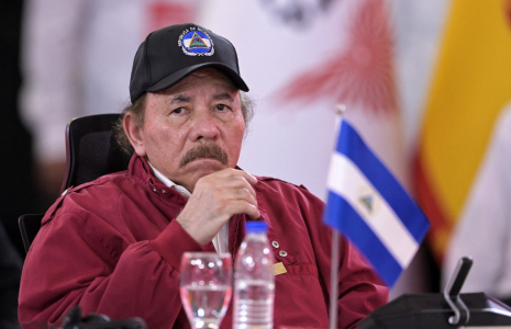 Daniel Ortega dirige le Nicaragua, qu'il co-préside avec son épouse Rosario Murillo depuis janvier 2025 à la suite d'une réforme constitutionnelle (illustration) ( AFP / JUAN BARRETO )