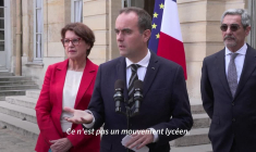 Lecornu dénonce la transformation du mouvement lycéen en "un mouvement de violences urbaines"