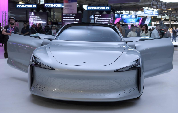 La Hopium Machina présentée à Paris le 17 octobre 2022. ( AFP / Eric PIERMONT )
