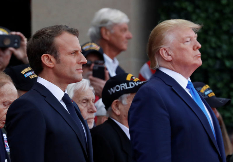 "D-DAY": MACRON APPELLE TRUMP À RESTER FIDÈLE AUX ALLIANCES DE L'AMÉRIQUE