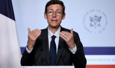 Le ministre de l'Education, Édouard Geffray, lors d'une conférence de presse à l'issue du conseil des ministres, le 31 août 2026 à Paris ( AFP / SIMON WOHLFAHRT )