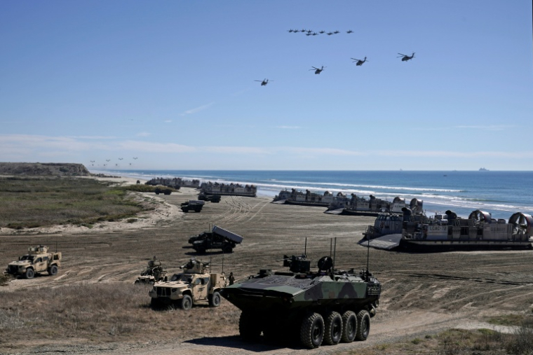 L'armée américaine prévoit d'implanter sur la côte sud-est de l'Australie, à bonne distance de la Chine, un stock d'équipement militaire prêt à l'utilisation dont des armes ( AFP / Oliver Contreras )