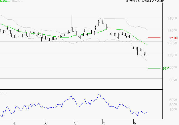 PERNOD RICARD : Baissier mais survendu