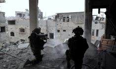 Des soldats israéliens participant à une opération militaire à Gaza