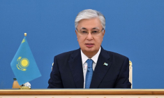 Kassym-Jomart Tokayev, à Astana, le 9 août 2024 ( Kazakhstan's presidential press  / HANDOUT )