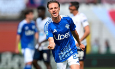 Maxence Caqueret percute un bus à Côme