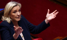 Marine Le Pen à Paris, le 30 janvier 2024. ( AFP / EMMANUEL DUNAND )