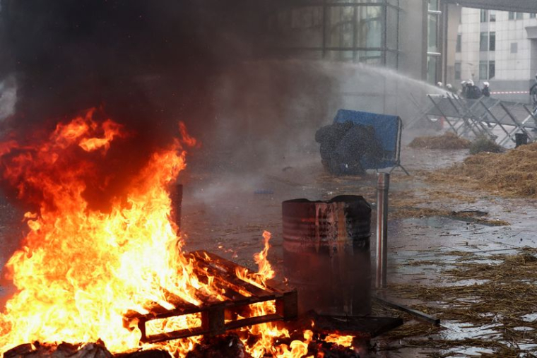 Manifestation des agriculteurs à Bruxelles