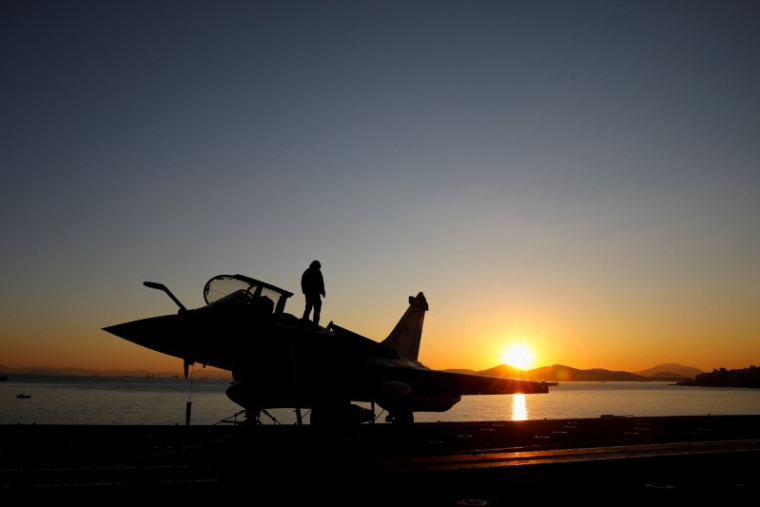 Un avion de combat Rafale