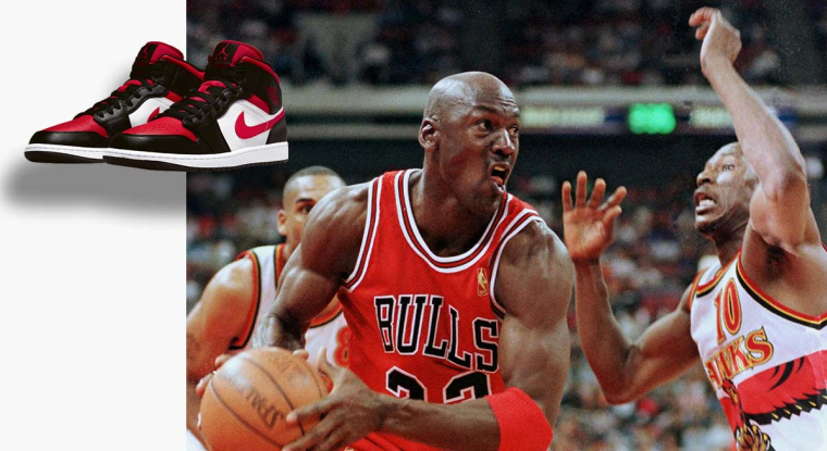 Le succès fulgurant de l'Air Jordan va suivre l'envol du joueur de légende des Chicago Bulls vers les sommets de la NBA. (© AFP)