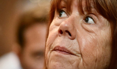 Gisèle Pelicot lors du procès en appel à Nîmes, le 7 octobre 2025 ( AFP / Christophe SIMON )