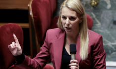 La députée du RN Edwige Diaz à l'Assemblée nationale à Paris le 31 octobre 2024 ( AFP / STEPHANE DE SAKUTIN )