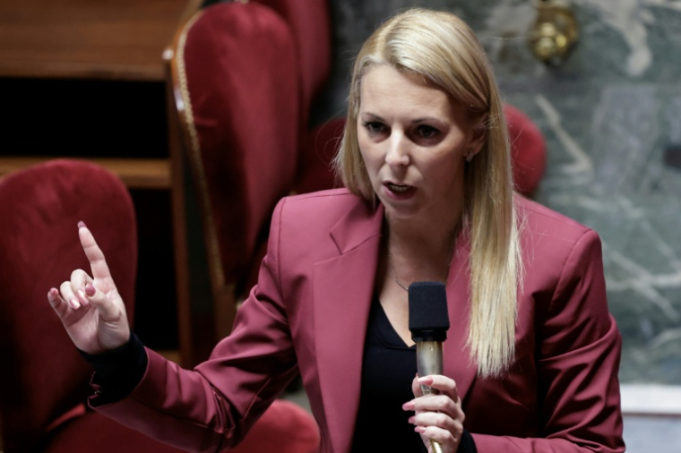 La députée du RN Edwige Diaz à l'Assemblée nationale à Paris le 31 octobre 2024 ( AFP / STEPHANE DE SAKUTIN )