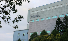 Le logo de Micron sur un bâtiment de l'entreprise à Taoyuan (nord de Taïwan) le 17 septembre 2026 ( AFP / I-Hwa Cheng )