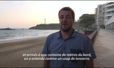 "Comme un coup de tonnerre": une falaise s'écroule dans la mer à Biarritz, un témoin raconte