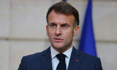 Le président Emmanuel Macron à l'Elysée, à Paris, le 17 novembre 2025 ( POOL / Sarah Meyssonnier )