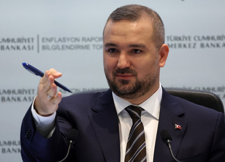 Fatih Karahan, gouverneur de la Banque centrale turque, en février 2024 ( AFP / ADEM ALTAN )