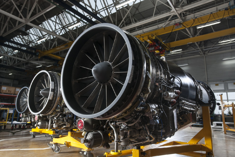 CS Group a notamment été retenu par Safran pour les travaux d'évolution autour du M88, le réacteur qui équipe le Rafale. (crédit photo : Safran)
