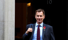 Le ministre britannique des Finances, Jeremy Hunt à Londres