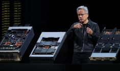 Jensen Huang, PDG de Nvidia,  à Washington DC, le 28 octobre 2025 ( GETTY IMAGES NORTH AMERICA / ANNA MONEYMAKER )