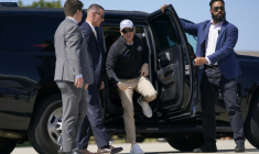 Le secrétaire d'Etat américain Marco Rubio arrive à la base aérienne d'Andrews, dans le Maryland, avant de s'envoler pour Israël, le 13 septembre 2025 ( POOL / Nathan Howard )