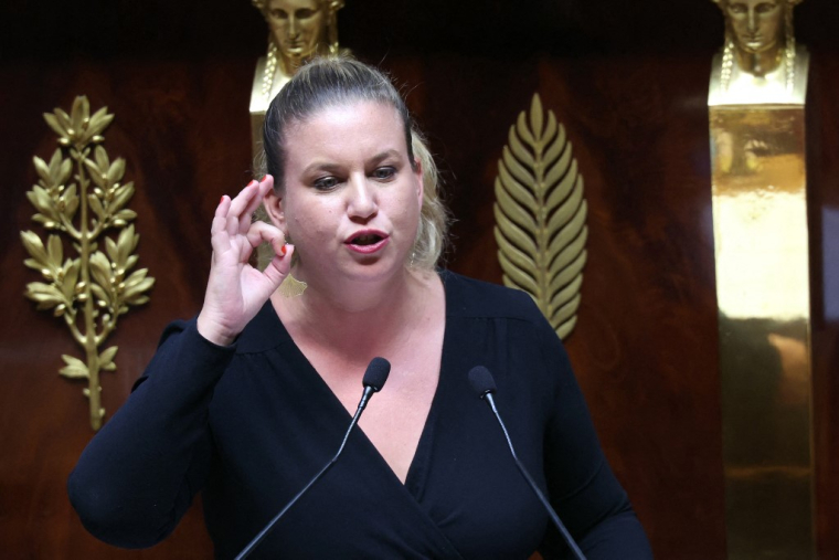 Mathilde Panot à Paris, le 1er octobre 2024. ( AFP / ALAIN JOCARD )