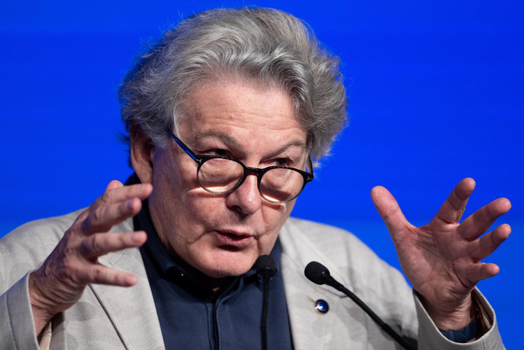 Thierry Breton à Guidel, en France, le 1er octobre 2023. ( AFP / FRED TANNEAU )