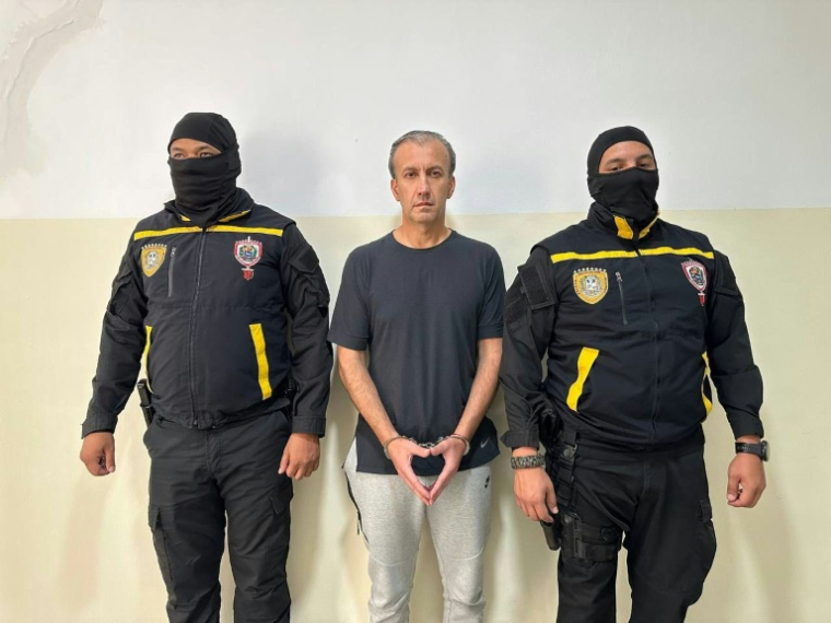 Photo diffusée par les autorités de l'arrestation de l'ancien ministre Tareck El Aissami en avril 2024 ( Venezuelan Public Prosecutor's Office / Handout )