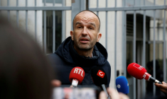 Manuel Bompard, coordinateur national de La France insoumise, à Paris le 18 février 2026 ( AFP / Charlotte SIEMON )
