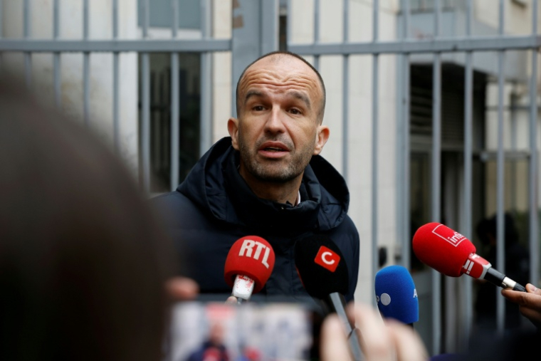 Manuel Bompard, coordinateur national de La France insoumise, à Paris le 18 février 2026 ( AFP / Charlotte SIEMON )
