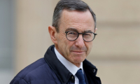 Le ministre de l'Intérieur, Bruno Retailleau, quitte le conseil des ministres hebdomadaire au palais présidentiel de l'Élysée à Paris, le 16 avril 2025 ( AFP / Ludovic MARIN )