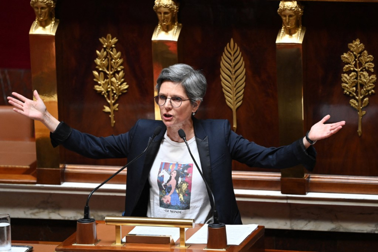 Sandrine Rousseau à Paris, le 3 août 2022. ( AFP / ALAIN JOCARD )