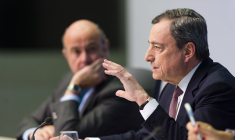 Le président de la BCE, Mario Draghi. (crédit : BCE)