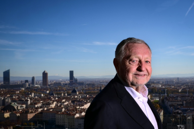 Le candidat à la mairie de Lyon Jean-Michel Aulas, à Lyon le 4 novembre 2025 ( AFP / OLIVIER CHASSIGNOLE )