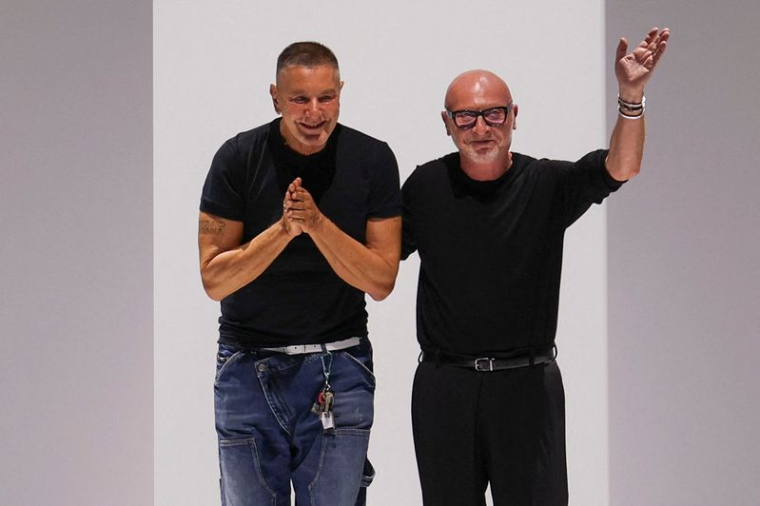 Domenico Dolce et Stefano Gabbana au défilé de la collection printemps/été 2026 de Dolce & Gabbana