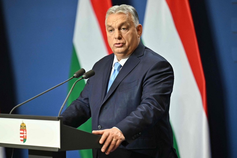 Viktor Orban à Budapest, en Hongrie, le 21 décembre 2024. ( AFP / ATTILA KISBENEDEK )