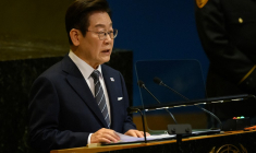 Lee Jae Myung, à l'Assemblée générale des Nations unies, le 23 septembre 2025 ( GETTY IMAGES NORTH AMERICA / ALEXI J. ROSENFELD )