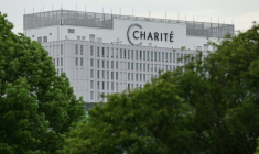 L'hôpital de la Charité, à Berlin, où un patient américain a été hospitalisé après avoir contracté le virus Ebola en République démocratique du Congo (RDC), le 11 mai 2026 ( AFP / Odd ANDERSEN )