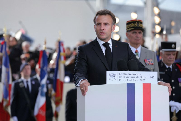 80th anniversary of the end of World War II in Europe, in Paris