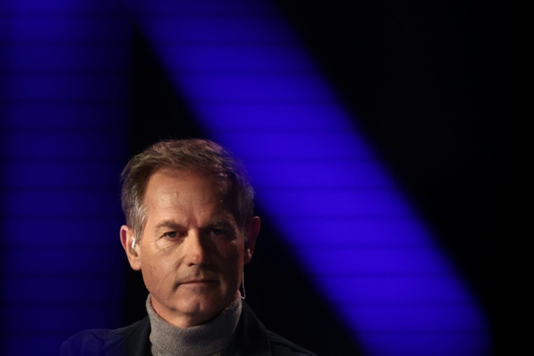 Edgar Grospiron, qui démissionné du comité d'organisation des JO-2030, le 23 février 2026 à ALbertville  ( AFP / Alex MARTIN )